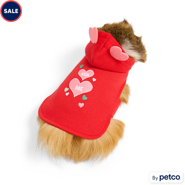 YOULY Valentine's Day Small Animal Hoodie - Carousel image #1