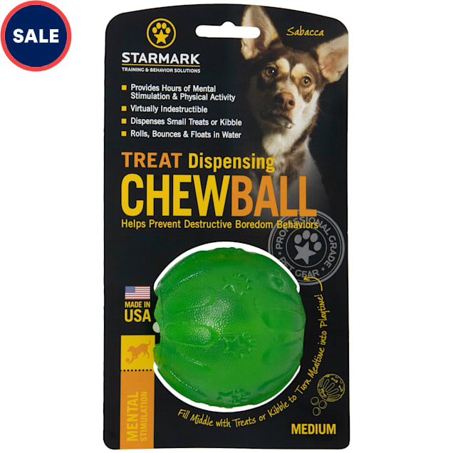 Starmark Treat Dispensing Chew Ball, Medium - Carousel image #1