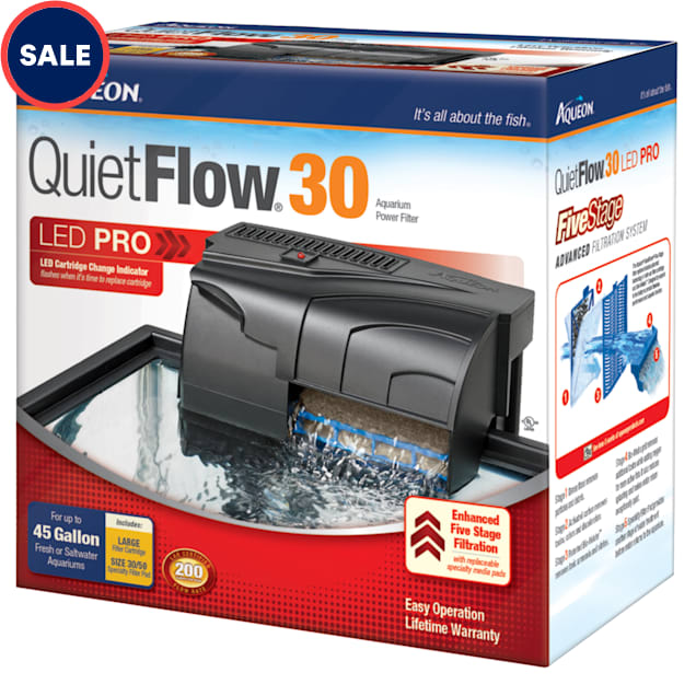 Aqueon QuietFlow 30 Aquarium Power Filter - Carousel image #1