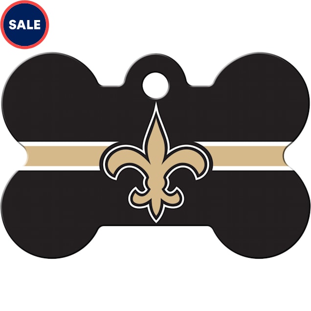 Quick-Tag New Orleans Saints NFL Bone Personalized Engraved Pet ID Tag - Carousel image #1