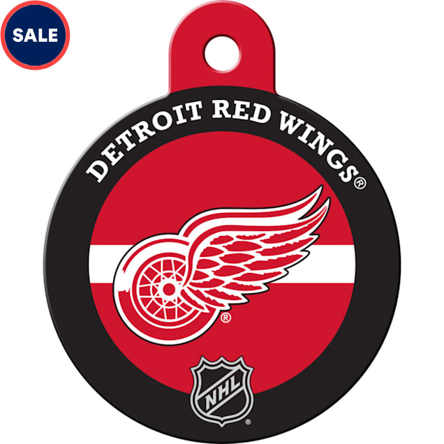 Quick-Tag Detroit Red Wings NHL Personalized Engraved Pet ID Tag, 1 1/4" W X 1 1/2" H - Carousel image #1