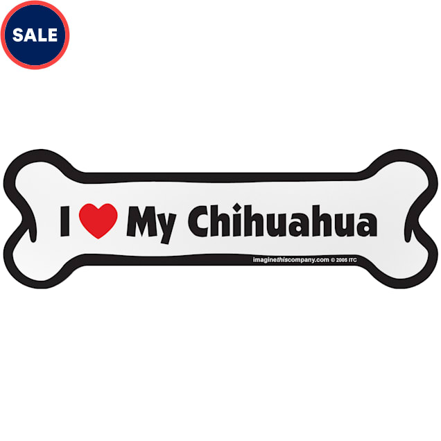 I LOVE MY CHIHUAHUACar Magnet Picture PawsDog Paw Shaped Magnets 