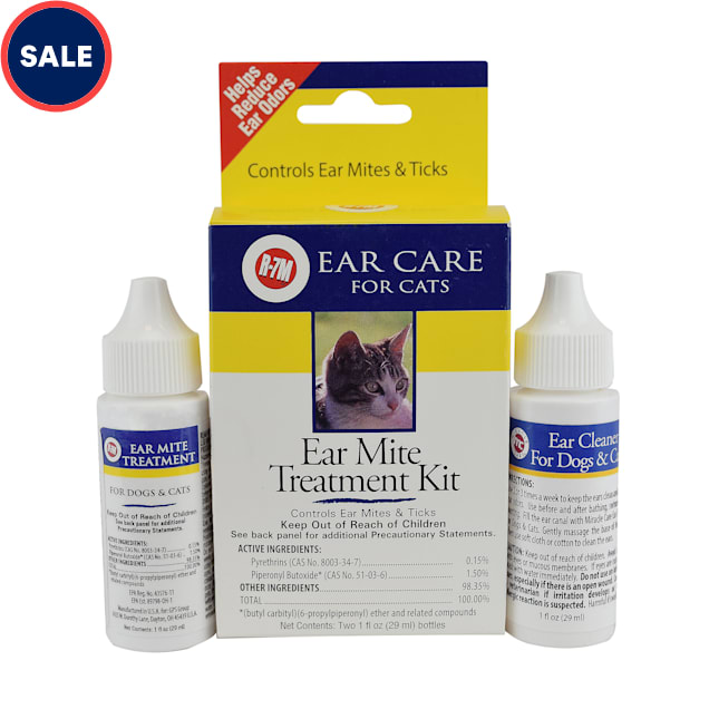 Miracle Care R7M Ear Mite Cat Treatment Kit, 1 fl. oz. Petco