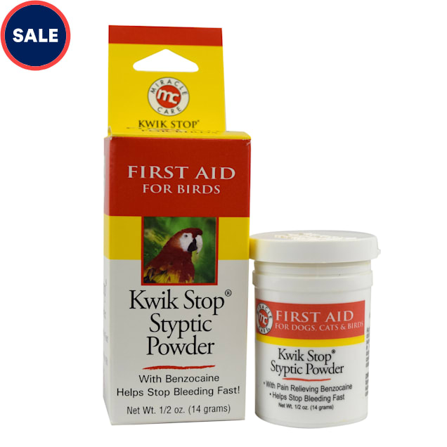 Miracle Care Kwik Stop Styptic Powder for Birds, .5 oz. - Carousel image #1