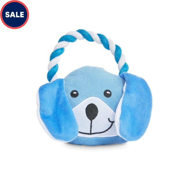 Petco Party Animal Plush Dog Toy with Rope Handle in Various Styles