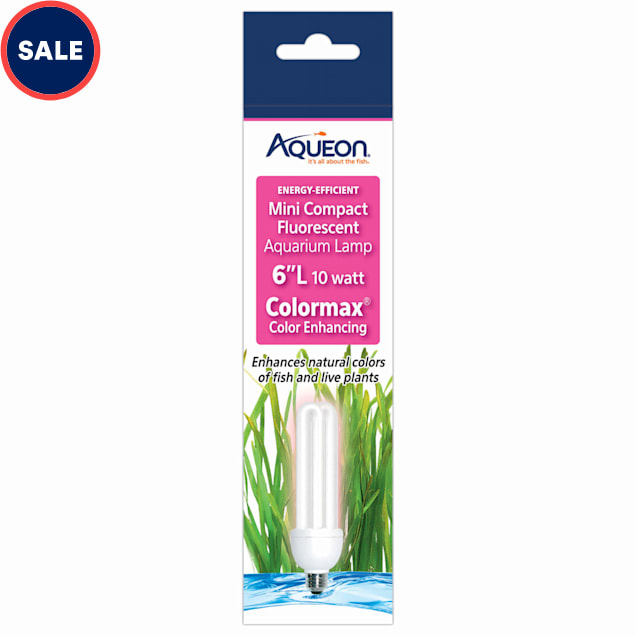 Aqueon Colormax 10 Watts Mini Compact Fluorescent Bulb, 6" Length - Carousel image #1