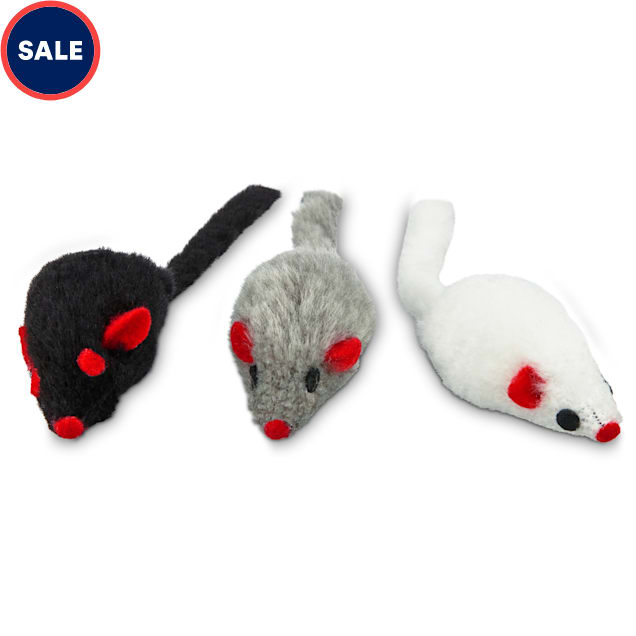 Leaps & Bounds Fuzzy Mice Cat Toys with Catnip, Small, Pack of 3 - Carousel image #1