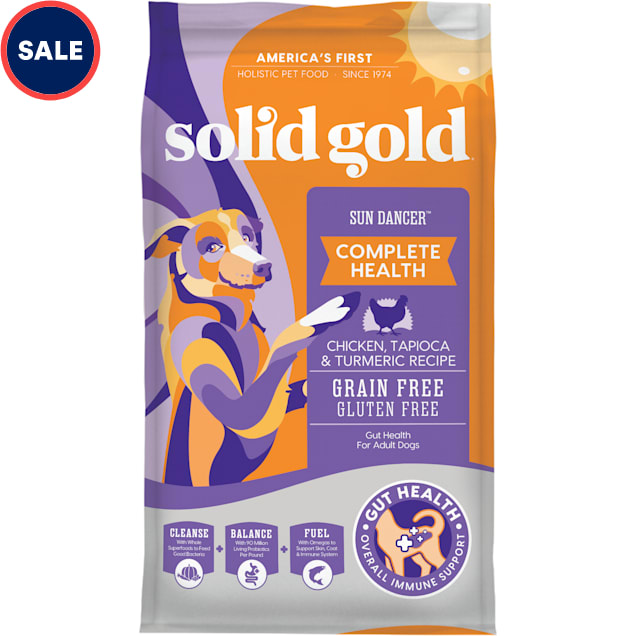 Solid Gold Sun Dancer Chicken, Tapioca & Quinoa Grain Free Adult Dog Food, 24 lbs. - Carousel image #1