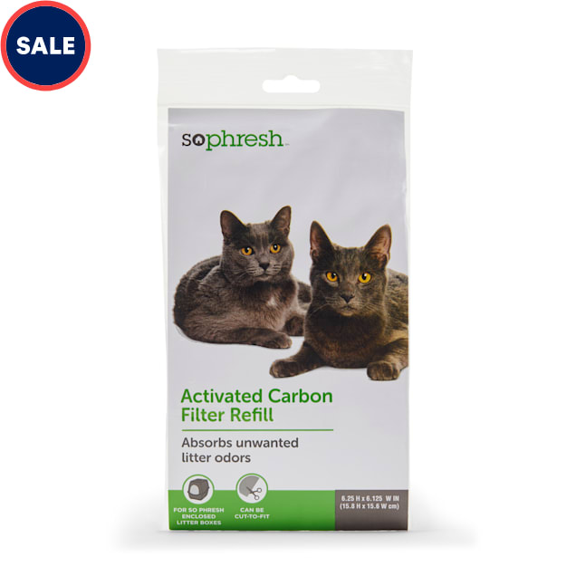 BinaryABC Charcoal Filters for Cat Litter Boxes and Pans 4Pcs Activated