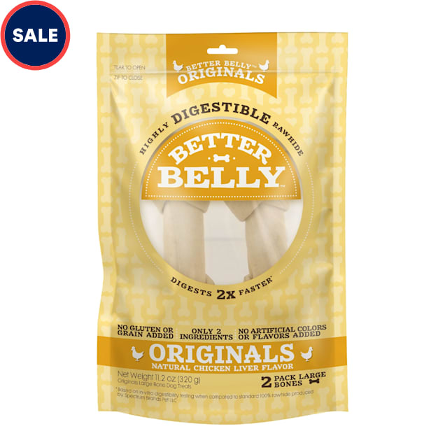 Better Belly Chicken Rawhide Large Dog Chews - Carousel image #1