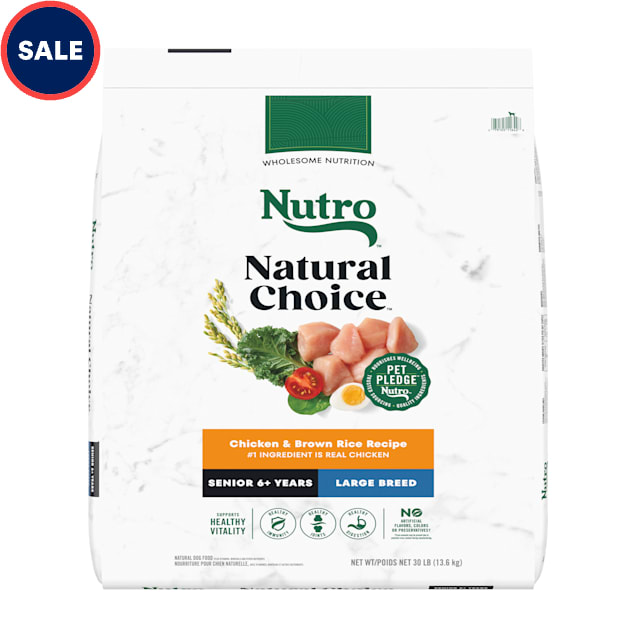 Nutro Natural Choice Chicken & Brown Rice Recipe Large Breed Senior Dry Dog Food, 30 lbs. - Carousel image #1