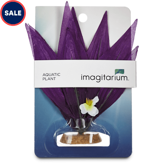 Imagitarium Purple Burst Silk Aquarium Plant Petco