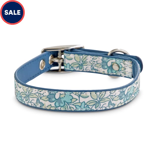 Bond & Co. Baby Blue Blossom Dog Collar, X-Small/Small - Carousel image #1