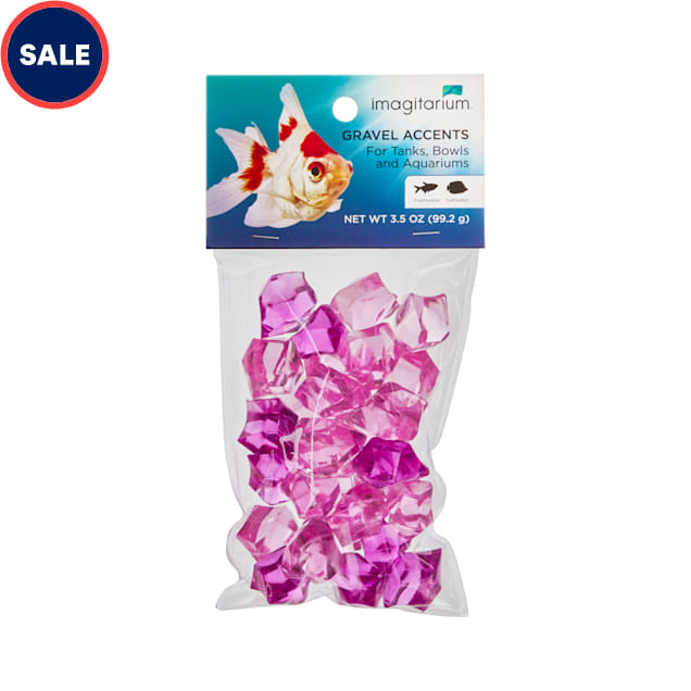 Imagitarium Pink Princess Gems Aquarium Gravel Accent Mix, 3.5 oz. - Carousel image #1