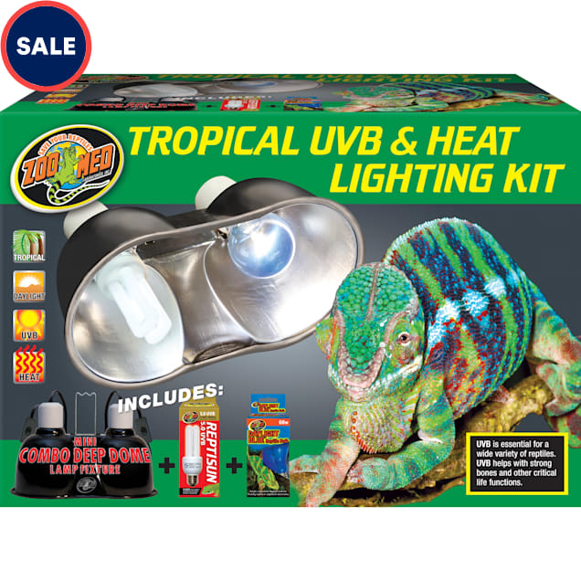 Zoo Med Tropical UVB & Heat Lighting Dual Kit, 100 Watt - Carousel image #1