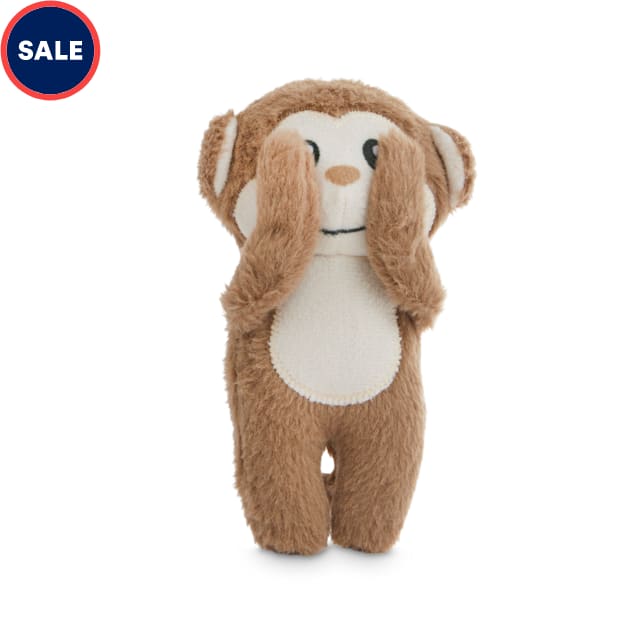 Petco Three Wise Monkeys Plush Dog Toy in Various Styles, Small - Carousel image #1