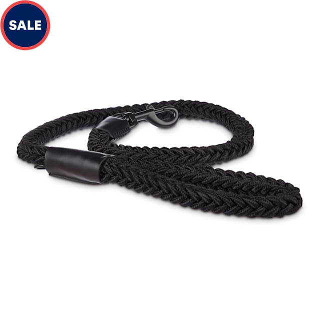 Bond & Co. Black Rope Leash for Big Dogs, 4 ft. - Carousel image #1
