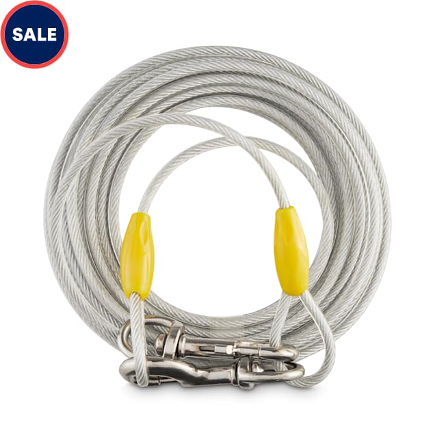 You & Me Free-To-Flex Tie-Out Cable for Dogs up to 150 lbs., 40' L, X-Large - Carousel image #1