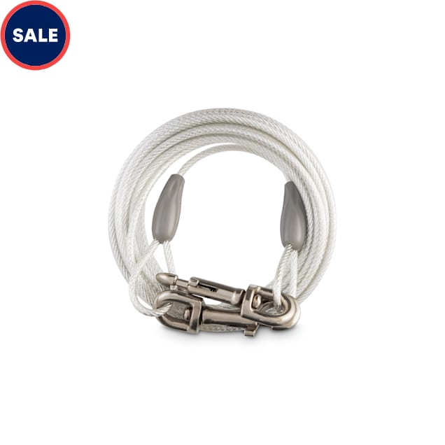 You & Me Free-To-Flex Reflective Tie-Out Cable for Dogs Up to 100 lbs., 30' L, Large - Carousel image #1