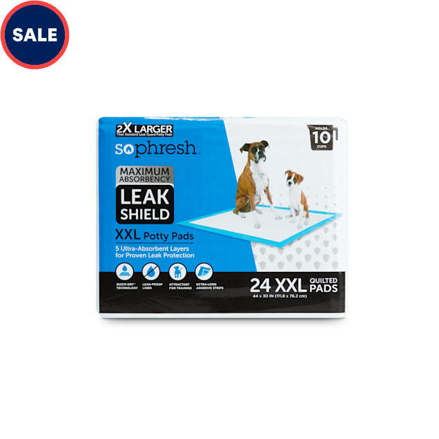 So Phresh Maximum Absorbency XXLarge Leak Shield Potty Pads, Count of