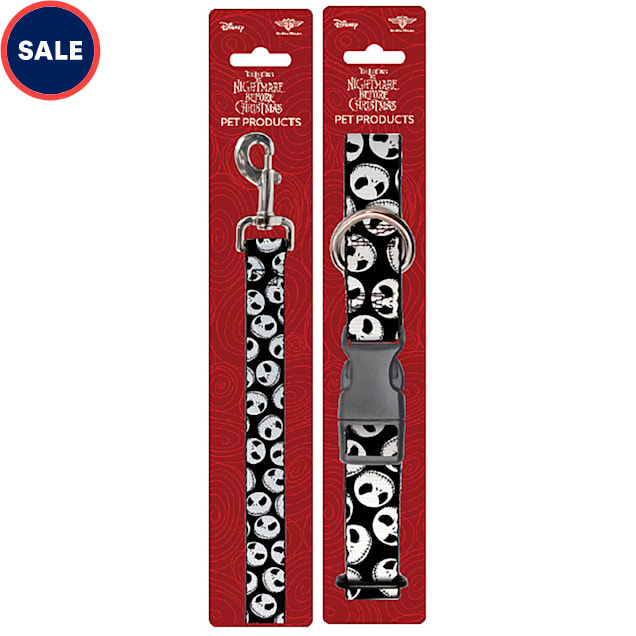 Buckle-Down Nightmare Before Christmas Collar and Leash Set for Dogs, Small - Carousel image #1