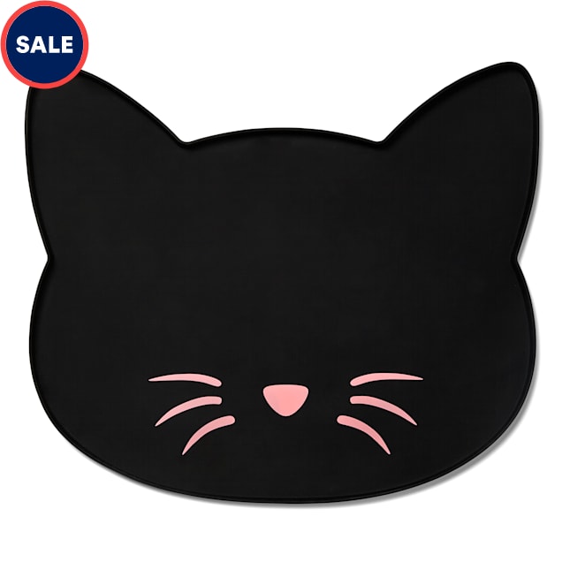 EveryYay Table Manners Cat Head Silicone Placemat for Pets - Carousel image #1