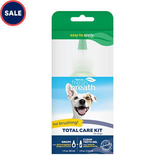 TropiClean Fresh Breath Total Care Kit for Dogs, 4 fl. oz. - Carousel image #1