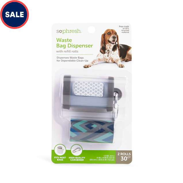 So Phresh Grey Dog Waste Bag Dispenser with Refills, Count of 30 - Carousel image #1