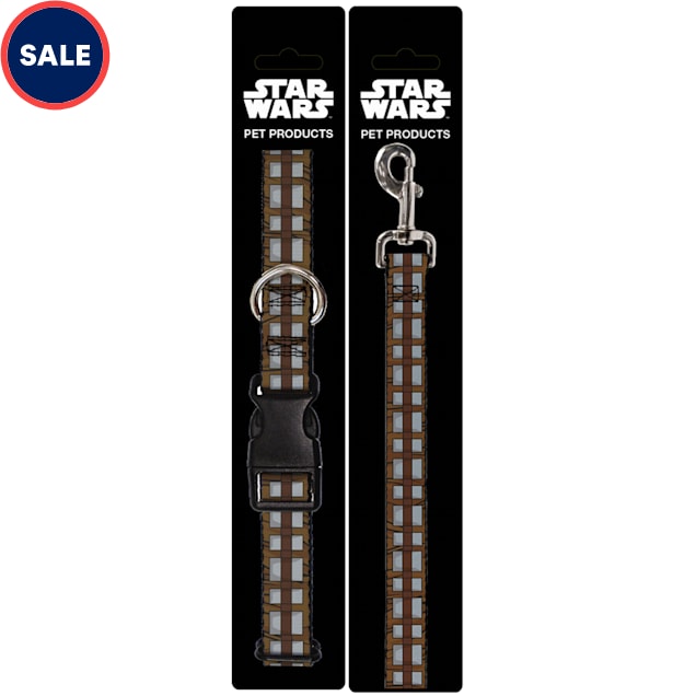 Buckle-Down Star Wars Chewbacca Bandolier Bounding Plastic Clip Collar & Leash Set For Dogs, Small - Carousel image #1