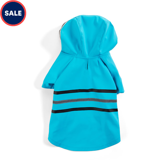 YOULY The Nature Lover Teal Dog Raincoat, XSmall Petco