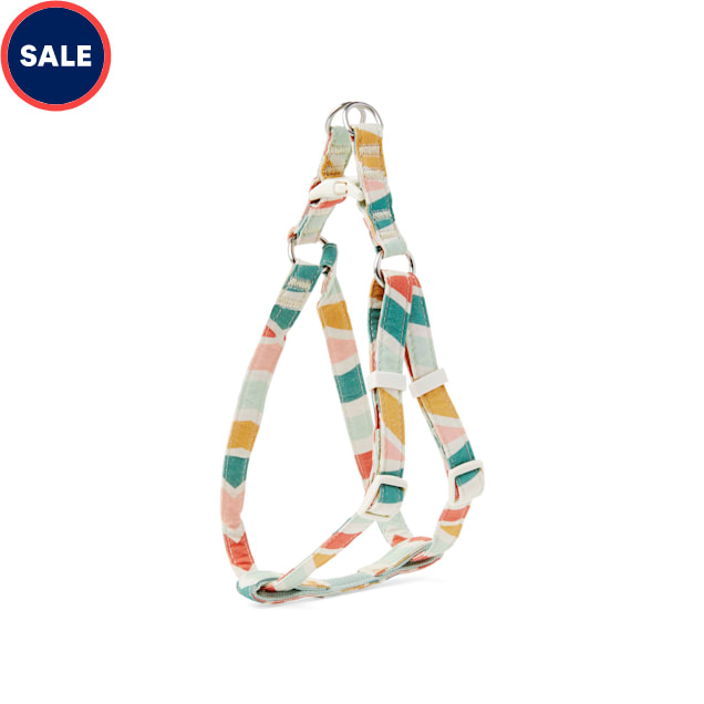 YOULY The Wanderer Rainbow Cotton Step-In Dog Harness, Small - Carousel image #1