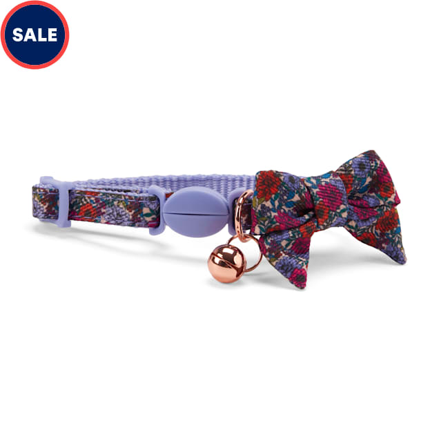 YOULY The Dreamer Red Floral Breakaway Kitten Collar - Carousel image #1