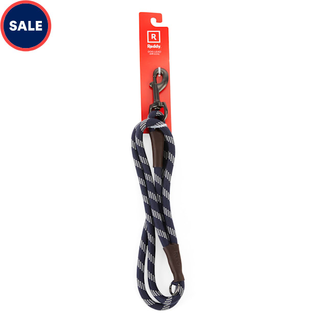 Reddy Small Dog Navy Leash, 4 ft. - Carousel image #1