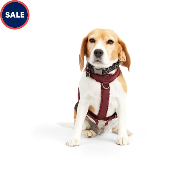 Reddy Burgundy Fleece Dog Harness, Medium - Carousel image #1