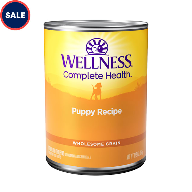 Wellness Just for Puppy Chicken & Sweet Potato Canned Puppy Food, 12 oz., Case of 12 - Carousel image #1