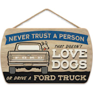 Open Road Brands Today's Dog Agenda Metal Sign