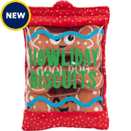 Outward Hound Snack Bag Howliday Biscuits Dog Toy