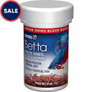 Fluval Betta Protein Rich Freeze Dried Bloodworms 0.18 oz from Petco
