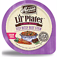 Merrick Lil' Plates Grain Free Itsy Bitsy Beef Stew Recipe Small Breed Wet Dog Food