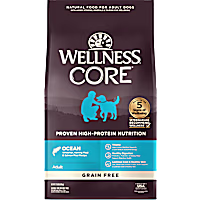 Wellness CORE Natural Grain Free Ocean Whitefish, Herring & Salmon Dry Dog Food