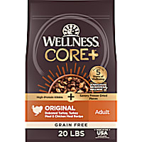 Wellness CORE+ Grain Free High Protein Original Turkey & Chicken with Freeze Dried Pieces Recipe Dry Dog Food