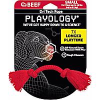 Playology Dri-Tech Rope Dog Toy Beef Scent