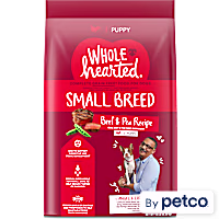 WholeHearted Grain Free Small Breed Beef and Pea Recipe Dry Puppy Food