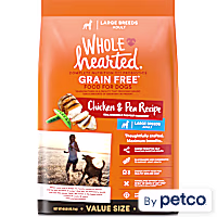WholeHearted Grain Free Large Breed Chicken and Pea Recipe Adult Dry Dog Food