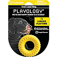 Playology Dual Layer Ring Chicken Dog Toy