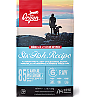 ORIJEN Six Fish Recipe Grain Free Poultry Free High Protein Dry Dog Food