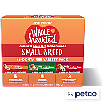 WholeHearted Grain Free Small Breed Minced in Gravy Adult Wet Dog Food Variety Pack