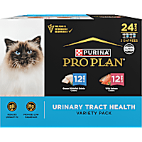 Purina Pro Plan Urinary Tract Ocean Whitefish with Salmon Entrees Health Pate Cat Food Variety Pack