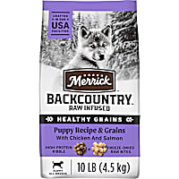 Merrick Backcountry Healthy Grains Premium Kibble with Freeze Dried Raw Pieces, Chicken Dry Puppy Food