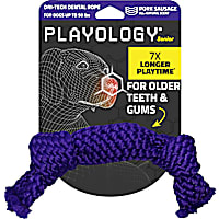 Playology Dri-Tech Pork Sausage Scent Dental Rope Dog Toy